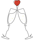 Objets pour mariage, noel, evenements en fils d'acier