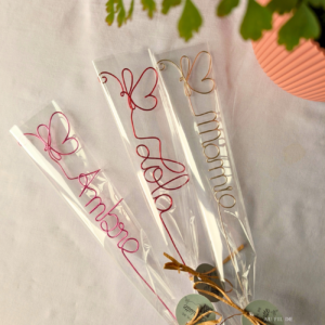 Fleurs papillon en fil de fer