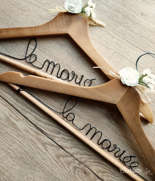 Cintre mariage fil de fer