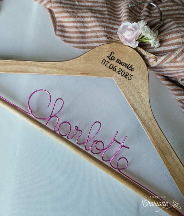 Cintre mariage fil de fer