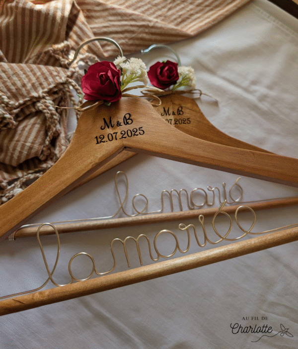 Cintre mariage fil de fer