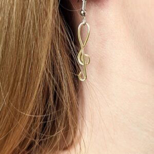Boucles d'oreilles clé de sol