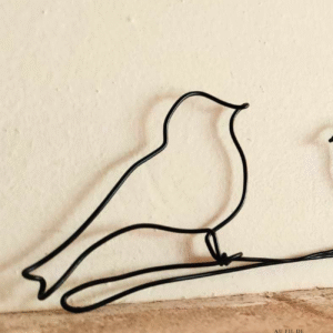 Branche d'oiseau famille fil de fer