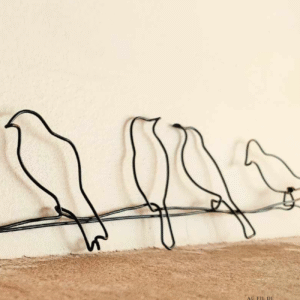Branche d'oiseau famille fil de fer