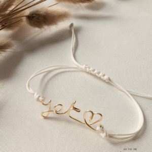 Bracelet prénom mot personnalisé fil de fer