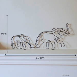 Eléphant en fil de fer
