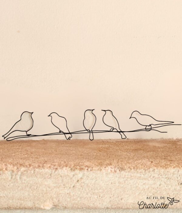 Branche d'oiseaux à poser ou accrocher pour décorer votre intérieur