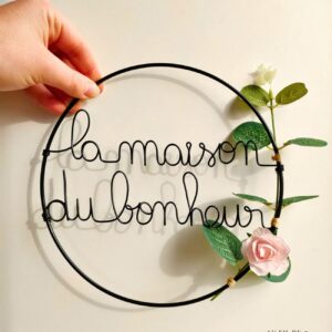 cercle à accrocher la maison du bonheur