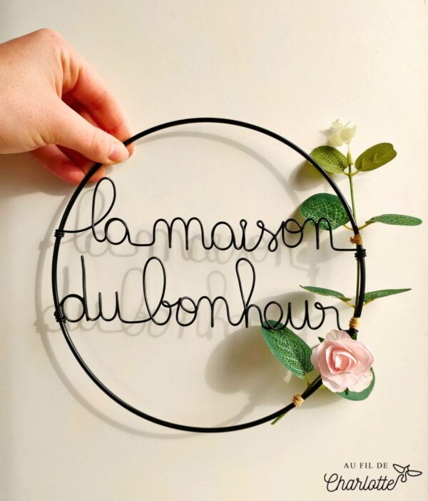 cercle à accrocher la maison du bonheur