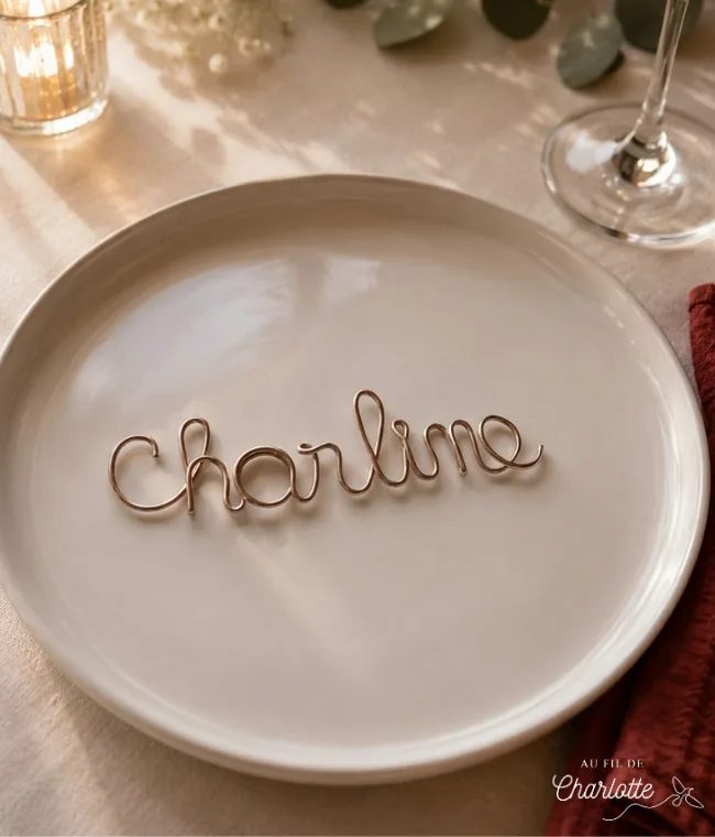 Marque Place En Fil De Fer Mariage