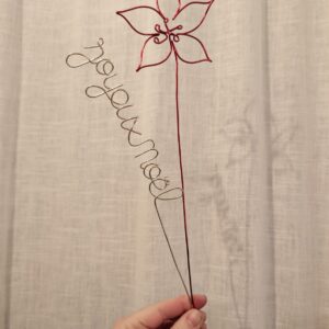 Rose de noël personnalisée