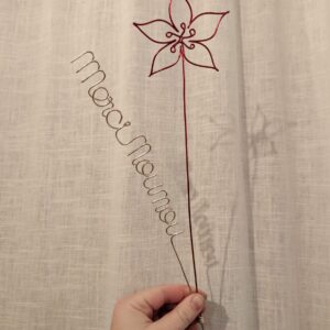 Rose de noël personnalisée