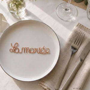 Marque Place En Fil De Fer Mariage