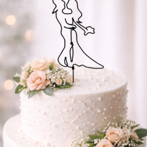 Décoration de gâteau de mariage / cake toper personnalisé en fil de fer